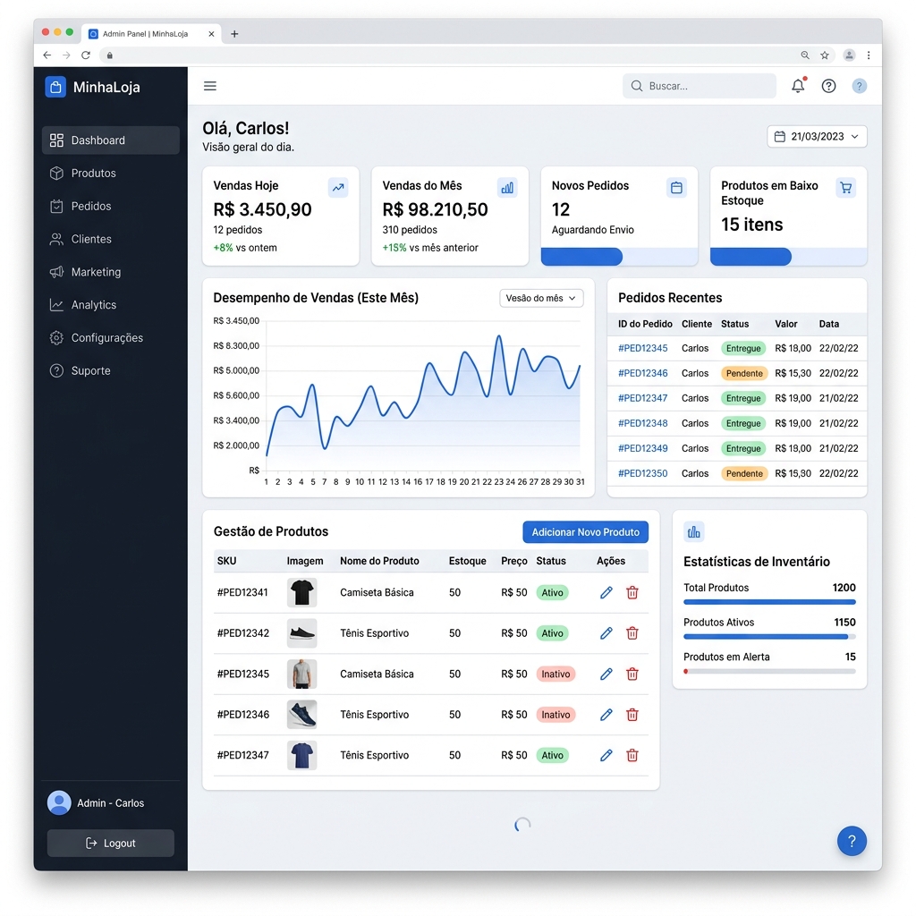 Dashboard Administrativo